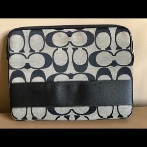 Coach Black Laptop Sleeve